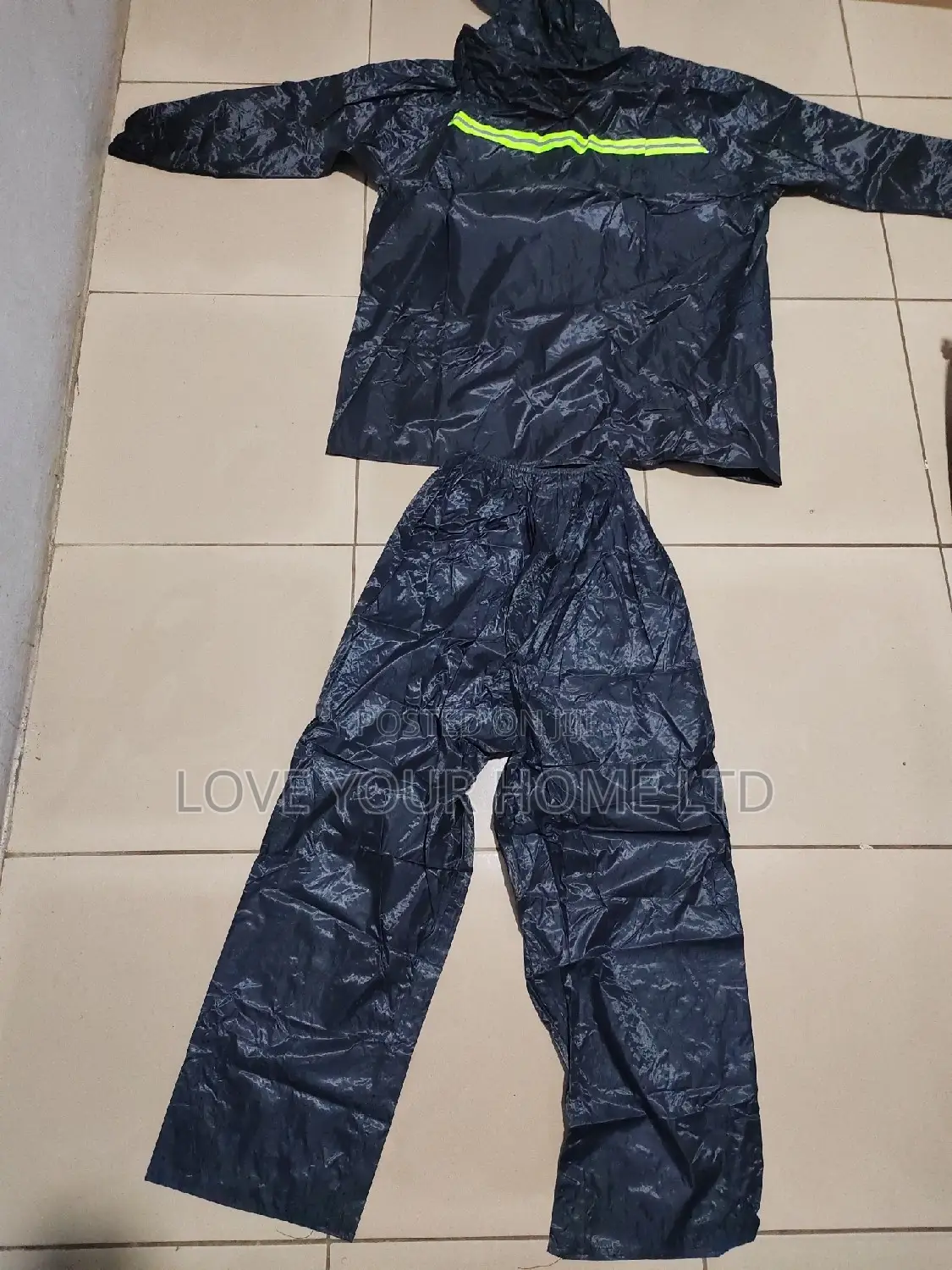 Raincoat Suit With Reflective Strip – Top & Down Rainwear