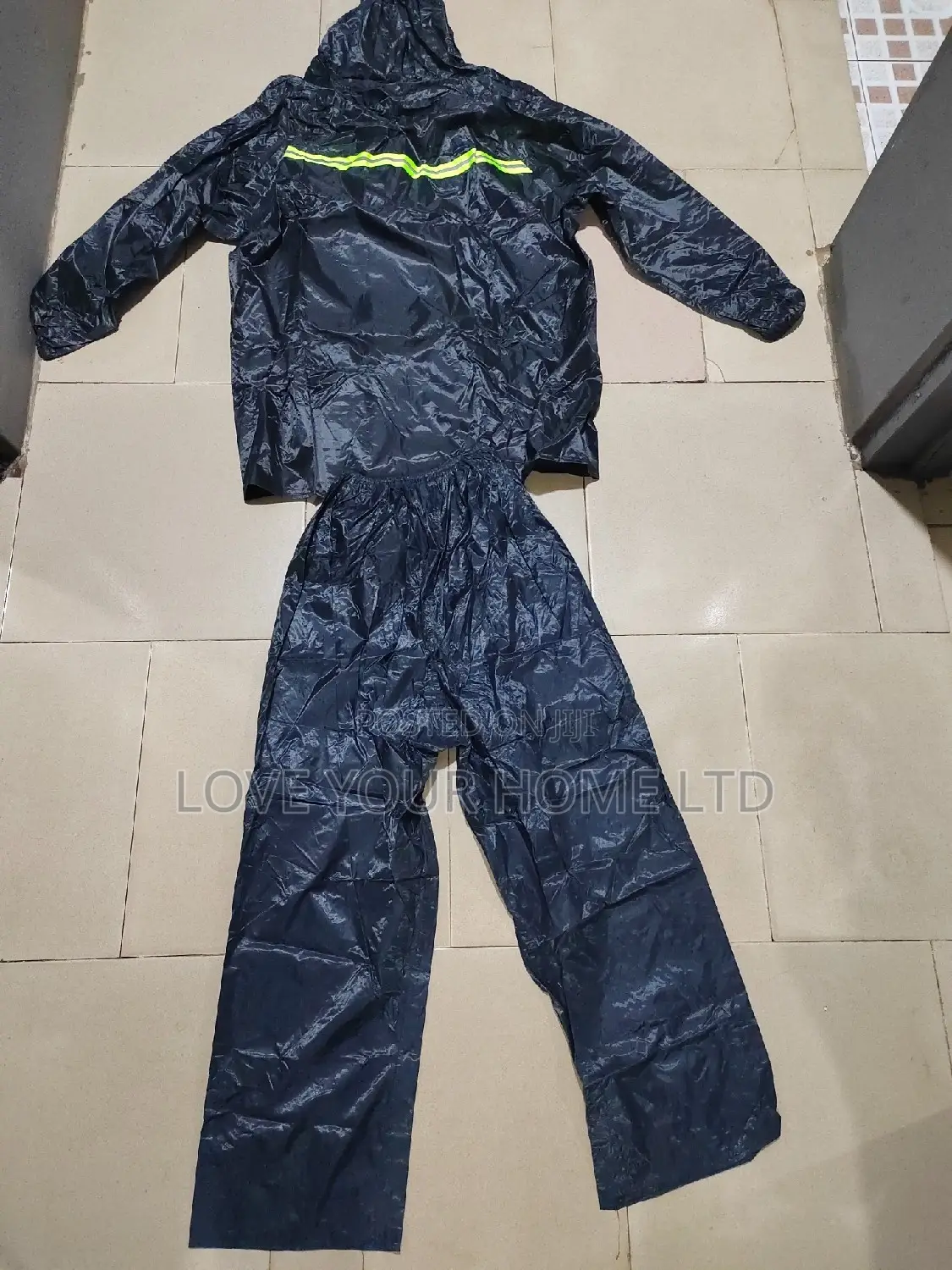 Raincoat Suit With Reflective Strip – Top & Down Rainwear