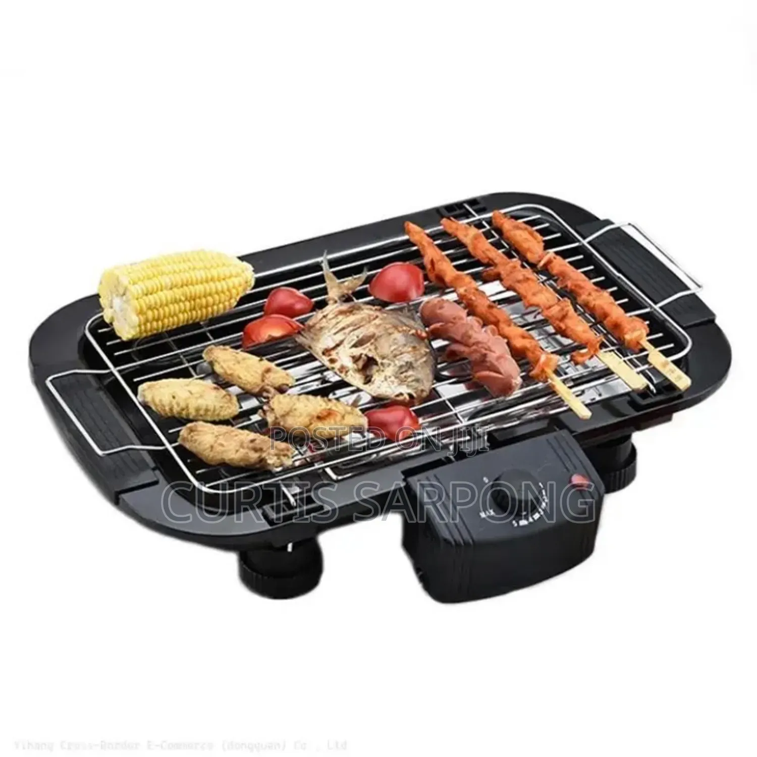 Electric Barbecue Grill - 2000 Watts - Black