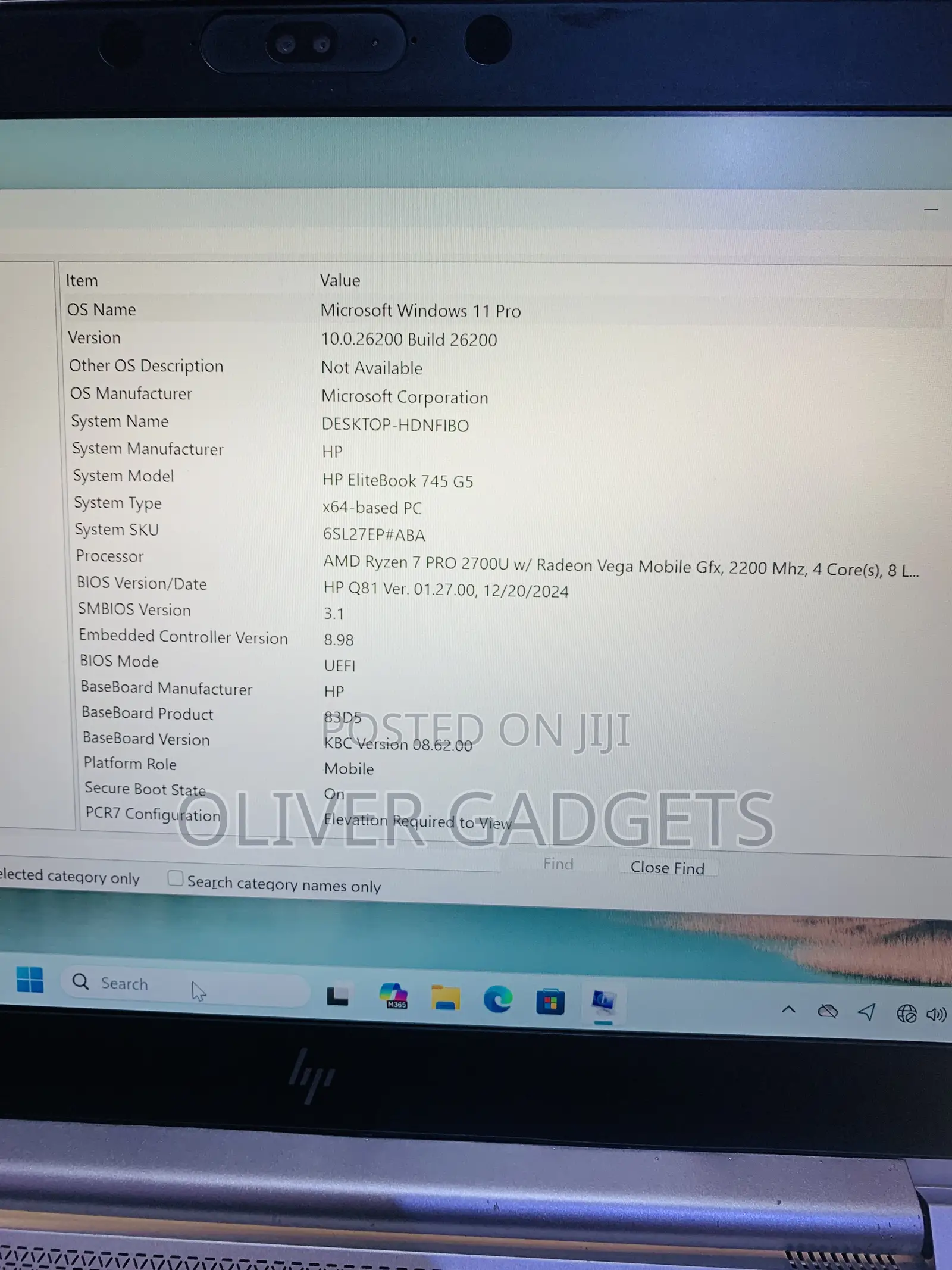 Laptop HP EliteBook 745 G5 8GB AMD Ryzen 7 SSD 256GB
