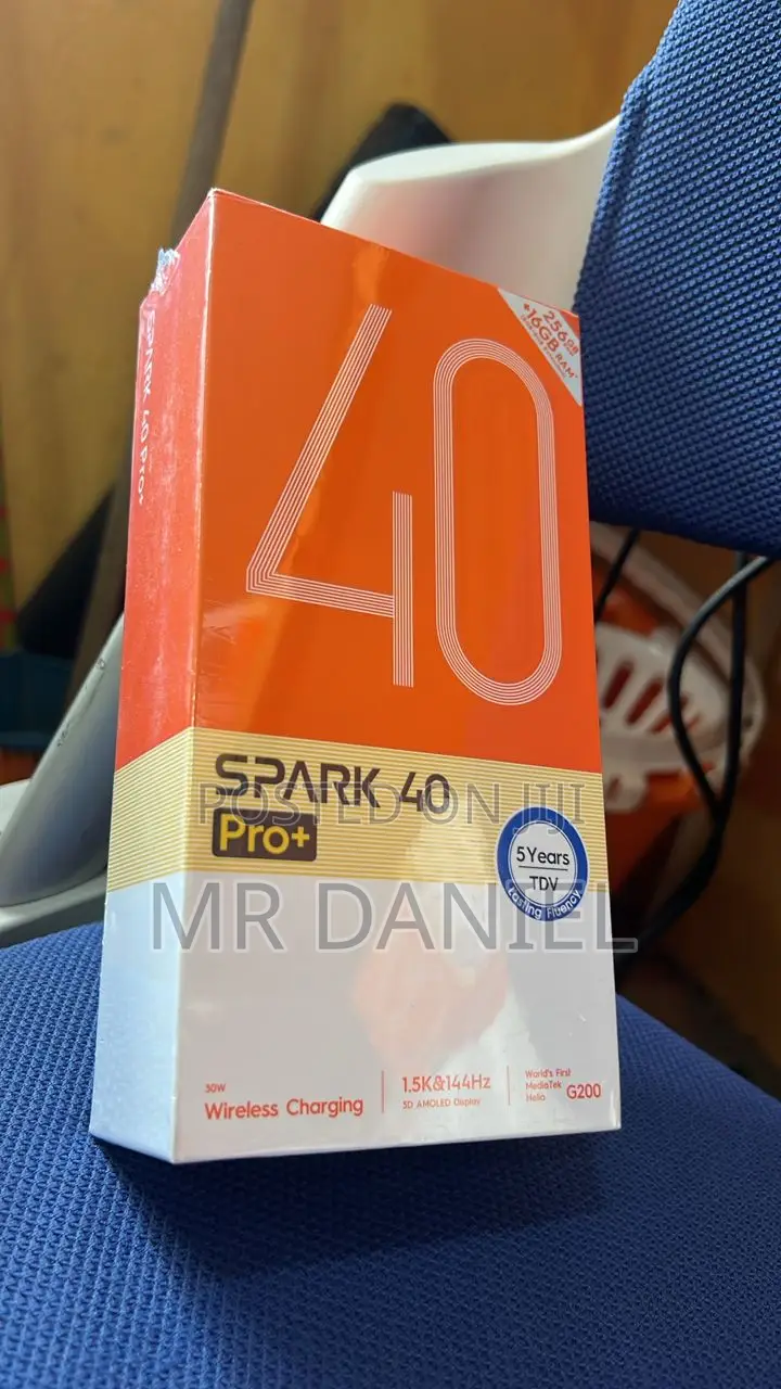 New Tecno Spark 40 Pro+ 256 GB Black