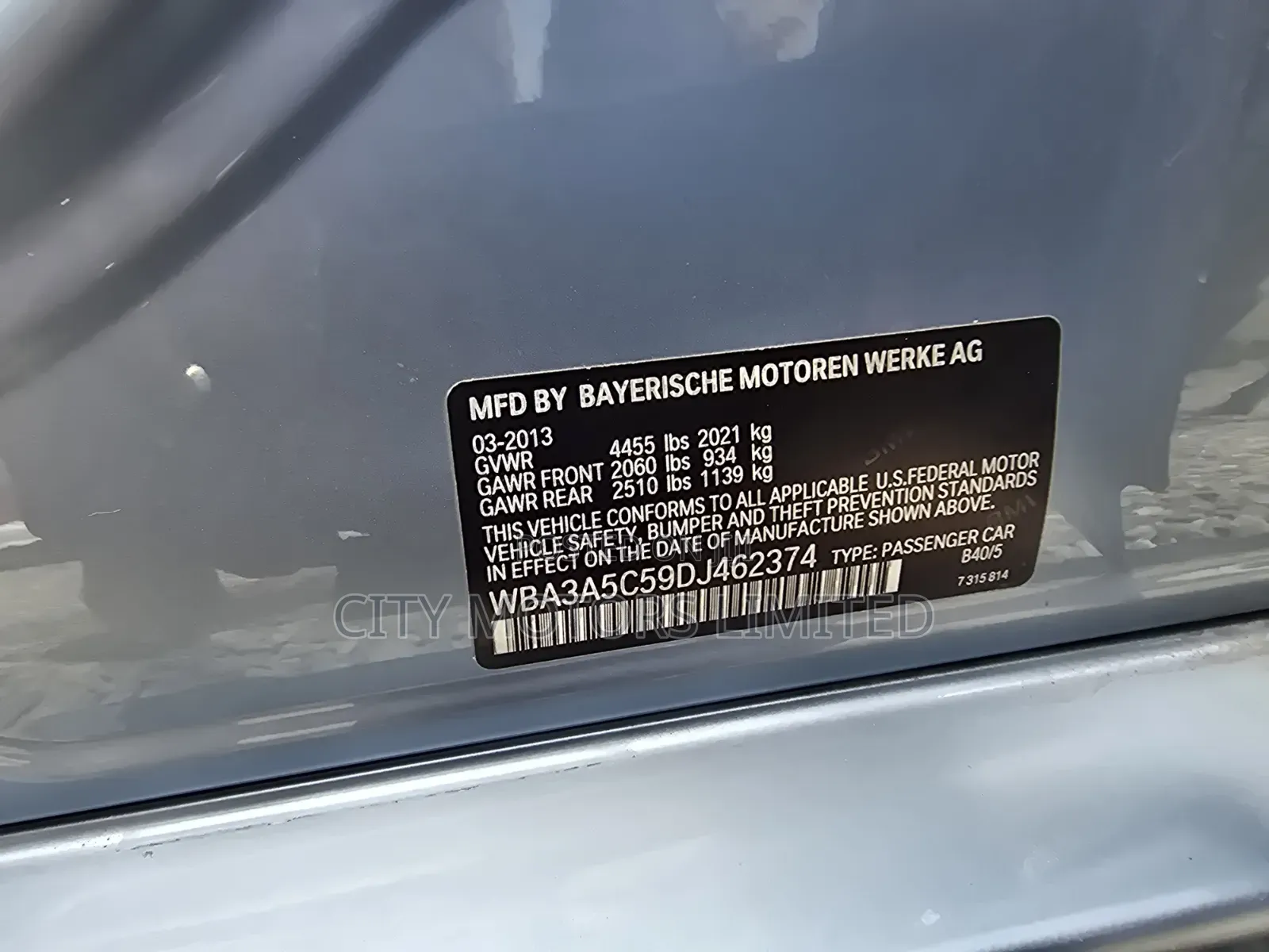 BMW 328i 2013 Blue