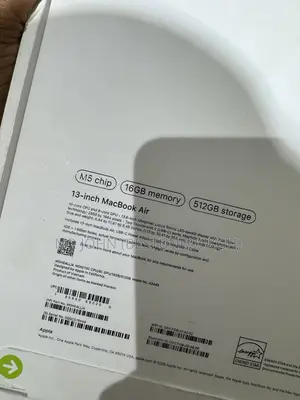 New Laptop Apple MacBook Air 2026 M5 16GB Apple M5 SSD 512GB