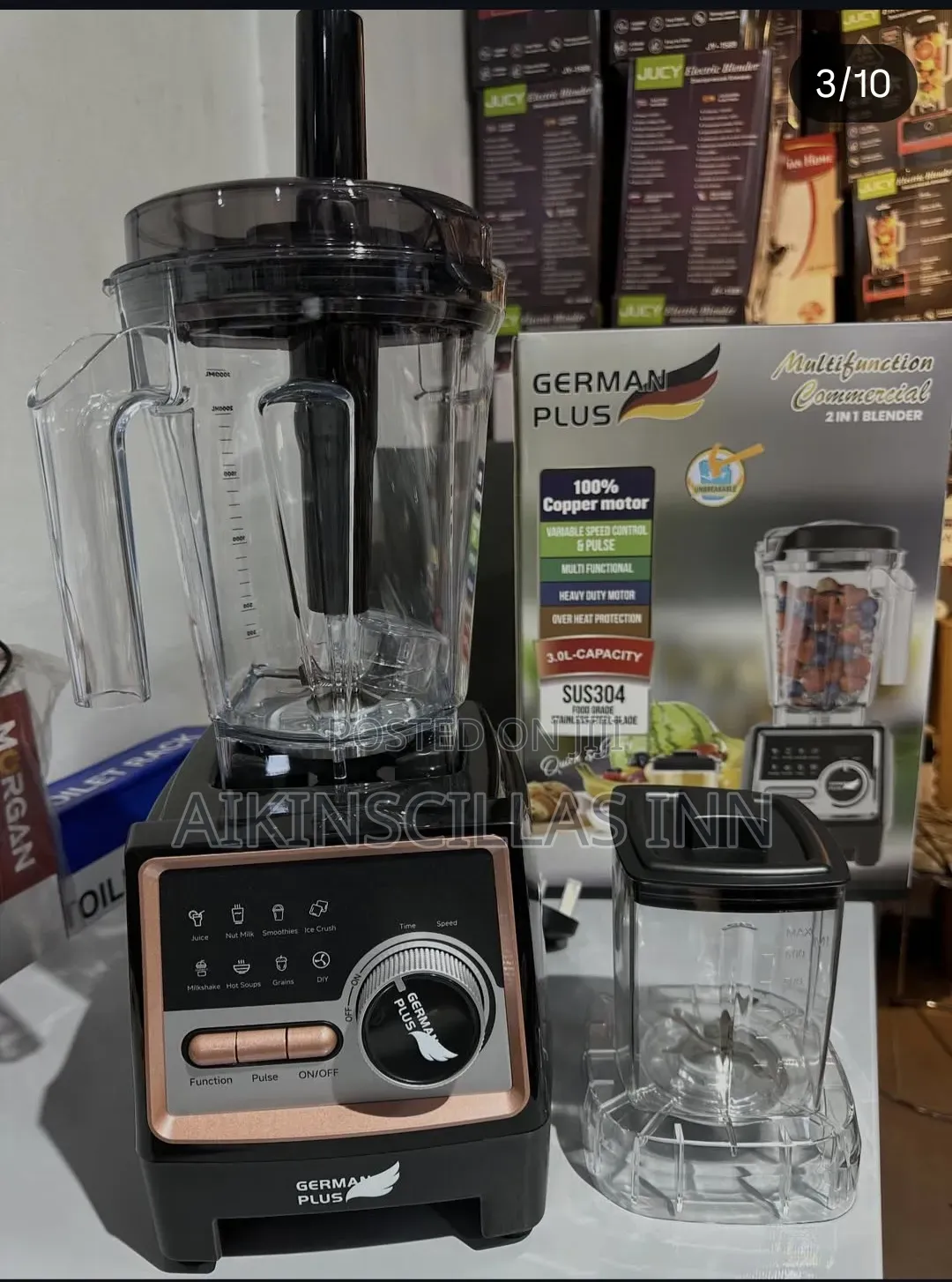 German Plus 2in1 Commercial Blender/Grinder