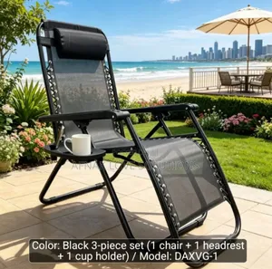 Premium Lounge Lazy Chair With Cup Holder