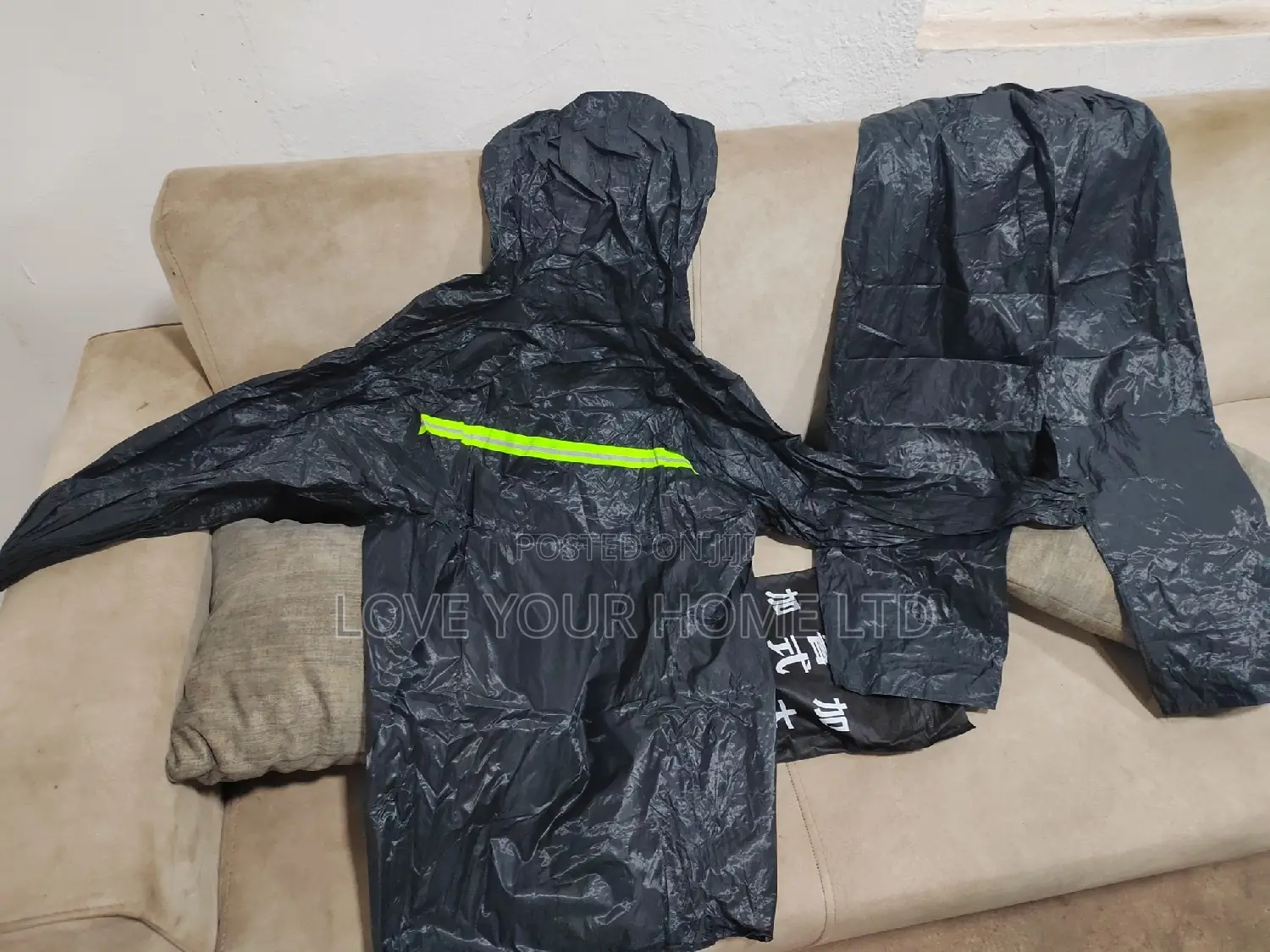 Raincoat Suit With Reflective Strip – Top & Down Rainwear