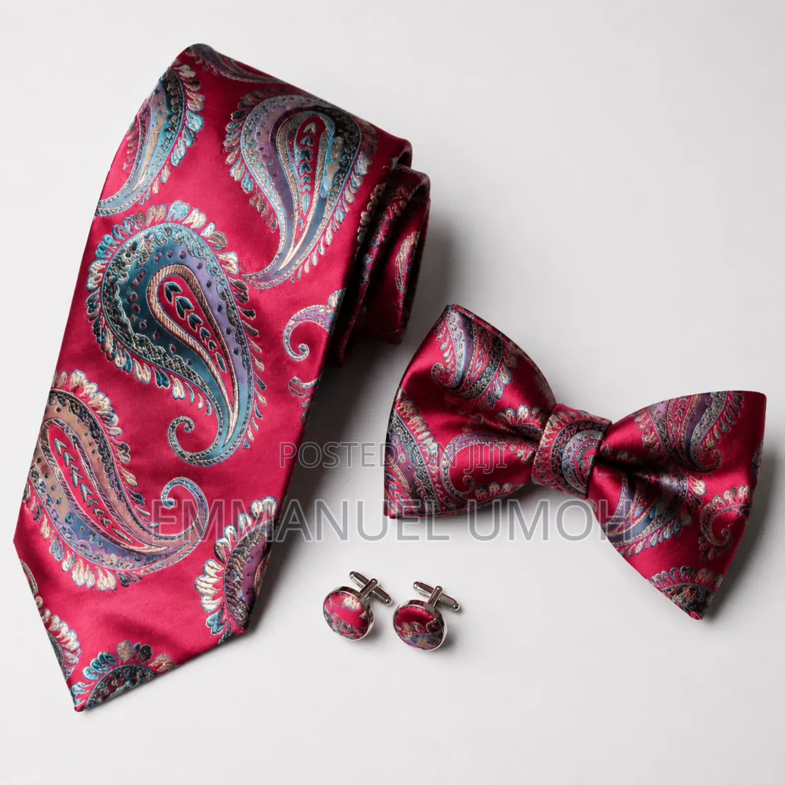 Good Quality Flying Ties and Bow Tie With Cufflinks and Pocket Square