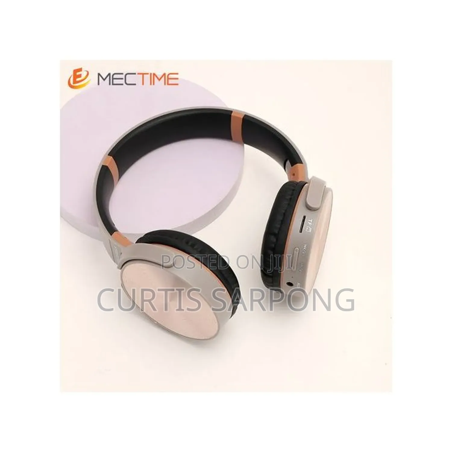 Wireless Headphone Bluetooth Stereo Headset - Brown