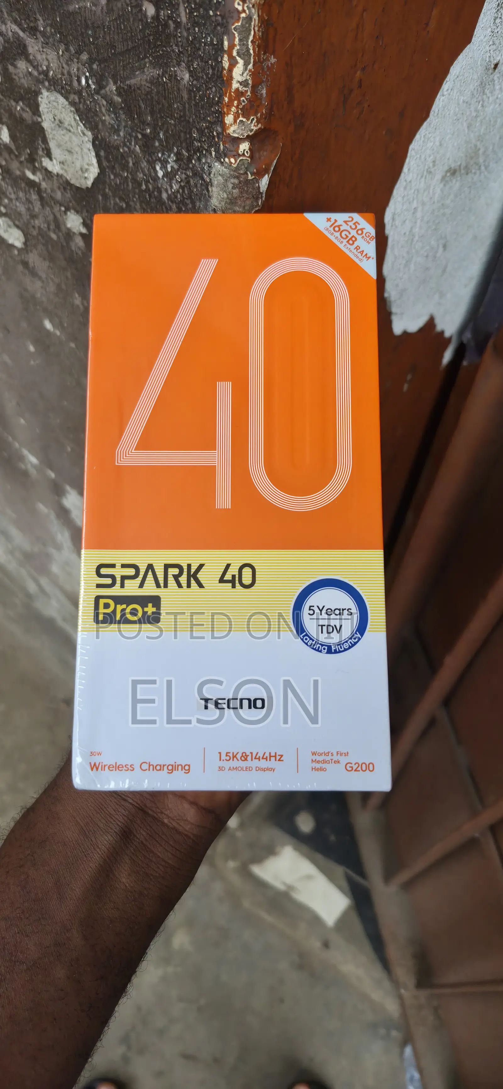 New Tecno Spark 40 Pro+ 256 GB Black