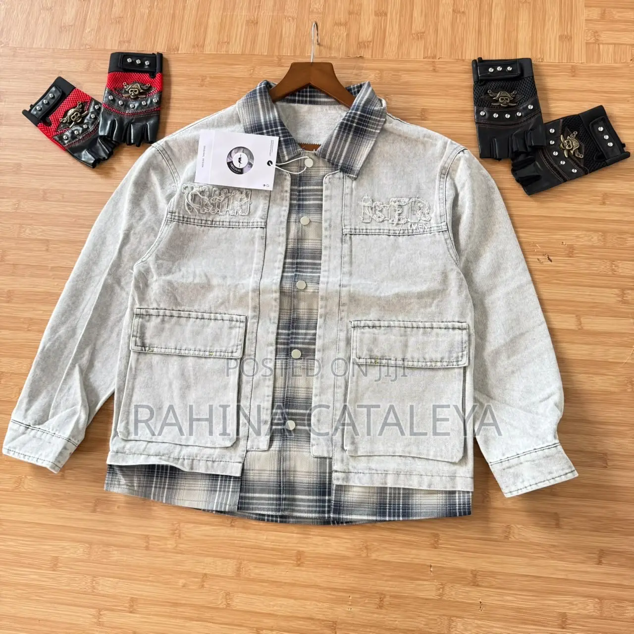 Men Denim Top Long Sleeves