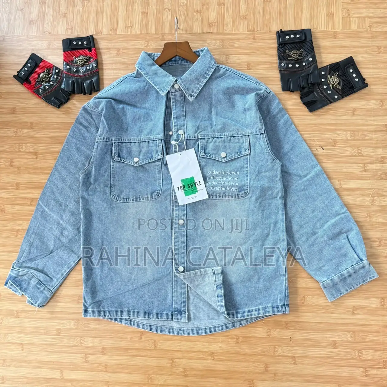Men Denim Top Long Sleeves