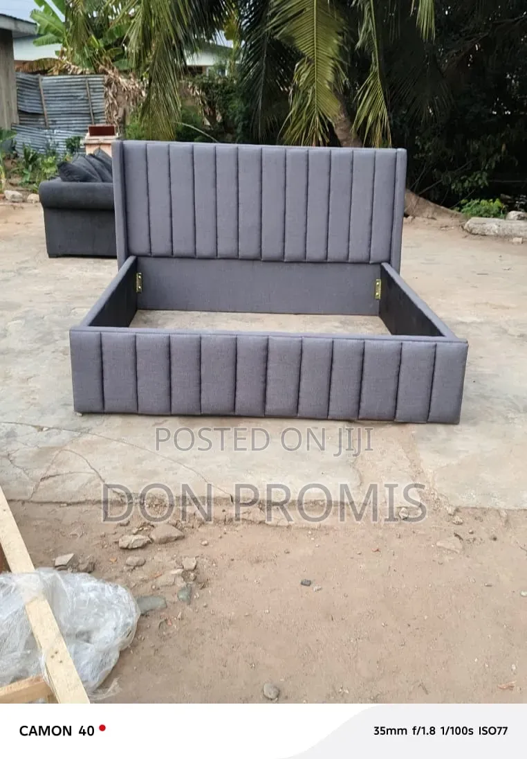Gray Colour King Size Bed Frame for Sale
