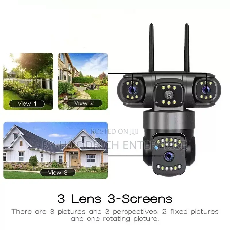 3 Lens CCTV