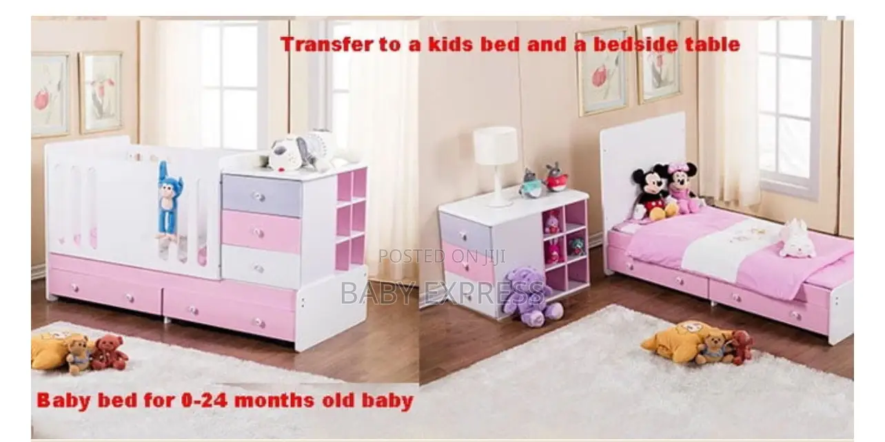 Baby Convertible Baby Cot to Toddler Bed