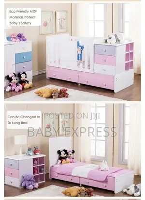 Baby Convertible Baby Cot to Toddler Bed