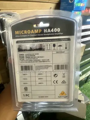 Behringer Microamp Ha400 4-Channel Stereo Headphone Amplifier