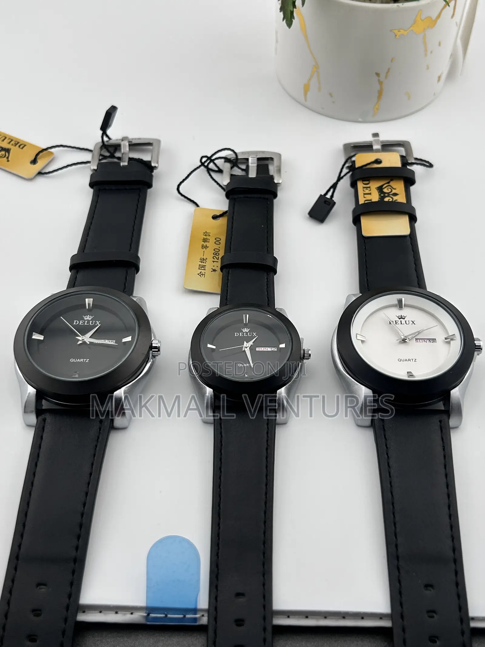 Delux Men and Ladies Leather Watches