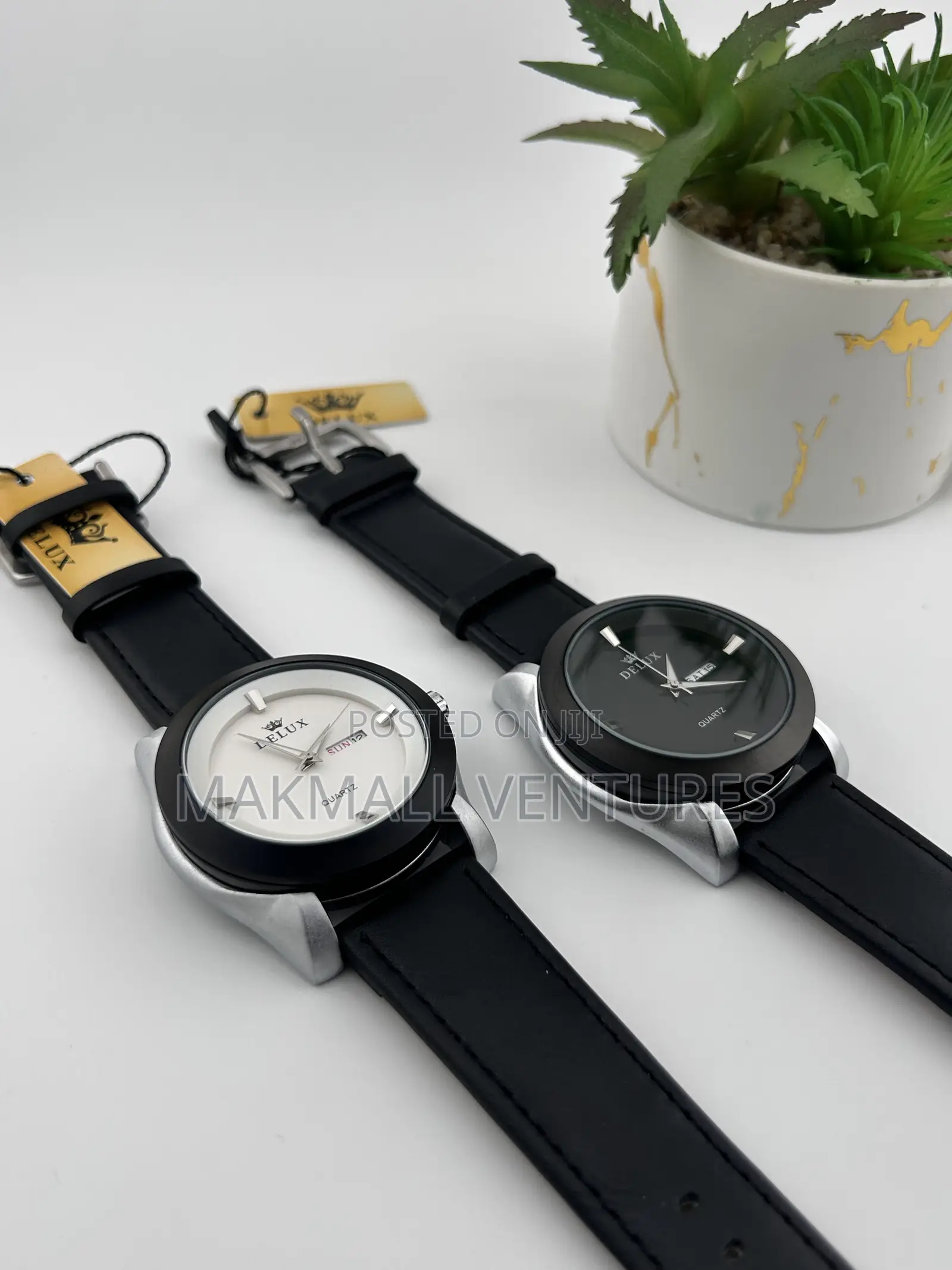 Delux Men and Ladies Leather Watches
