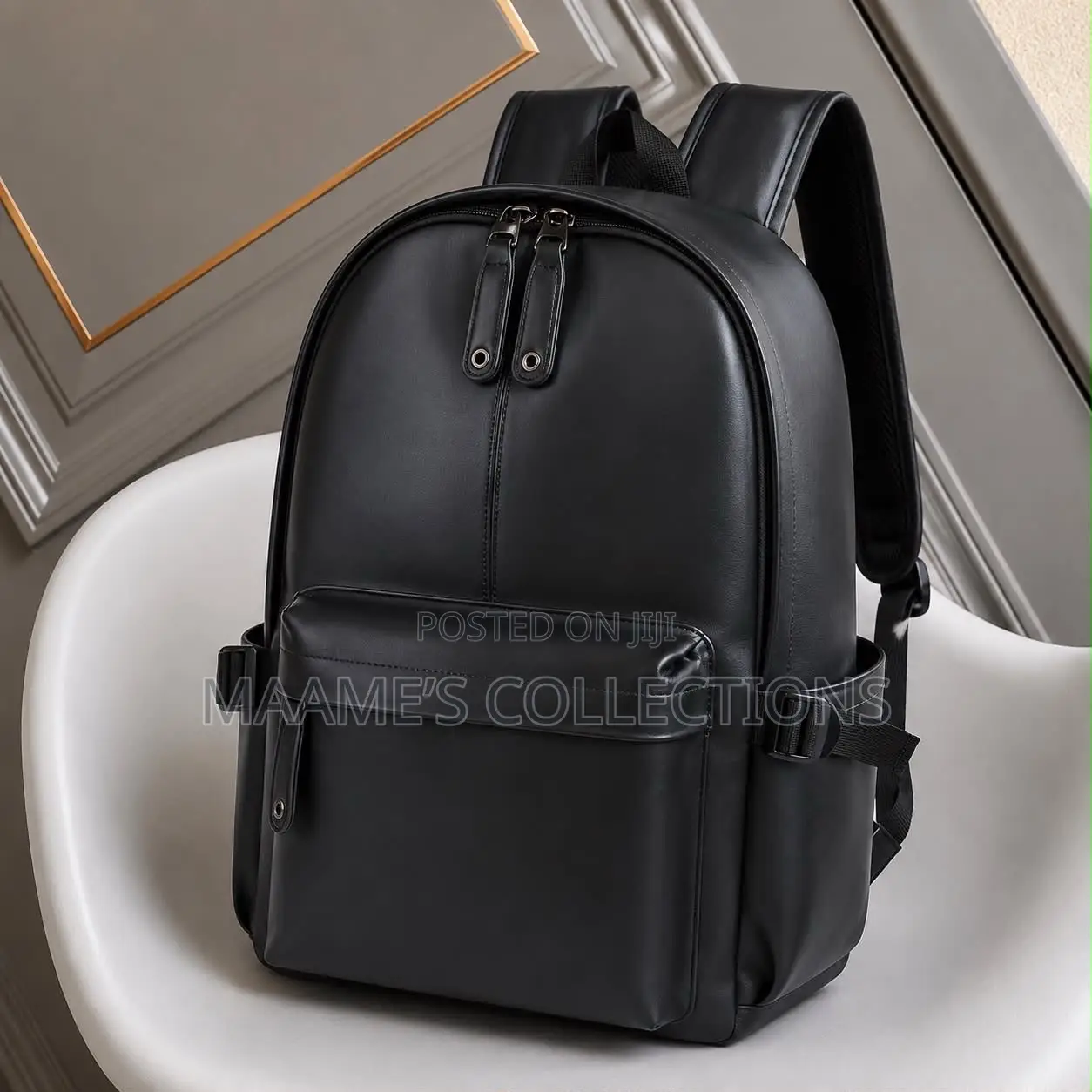 Solid Leather Backpack
