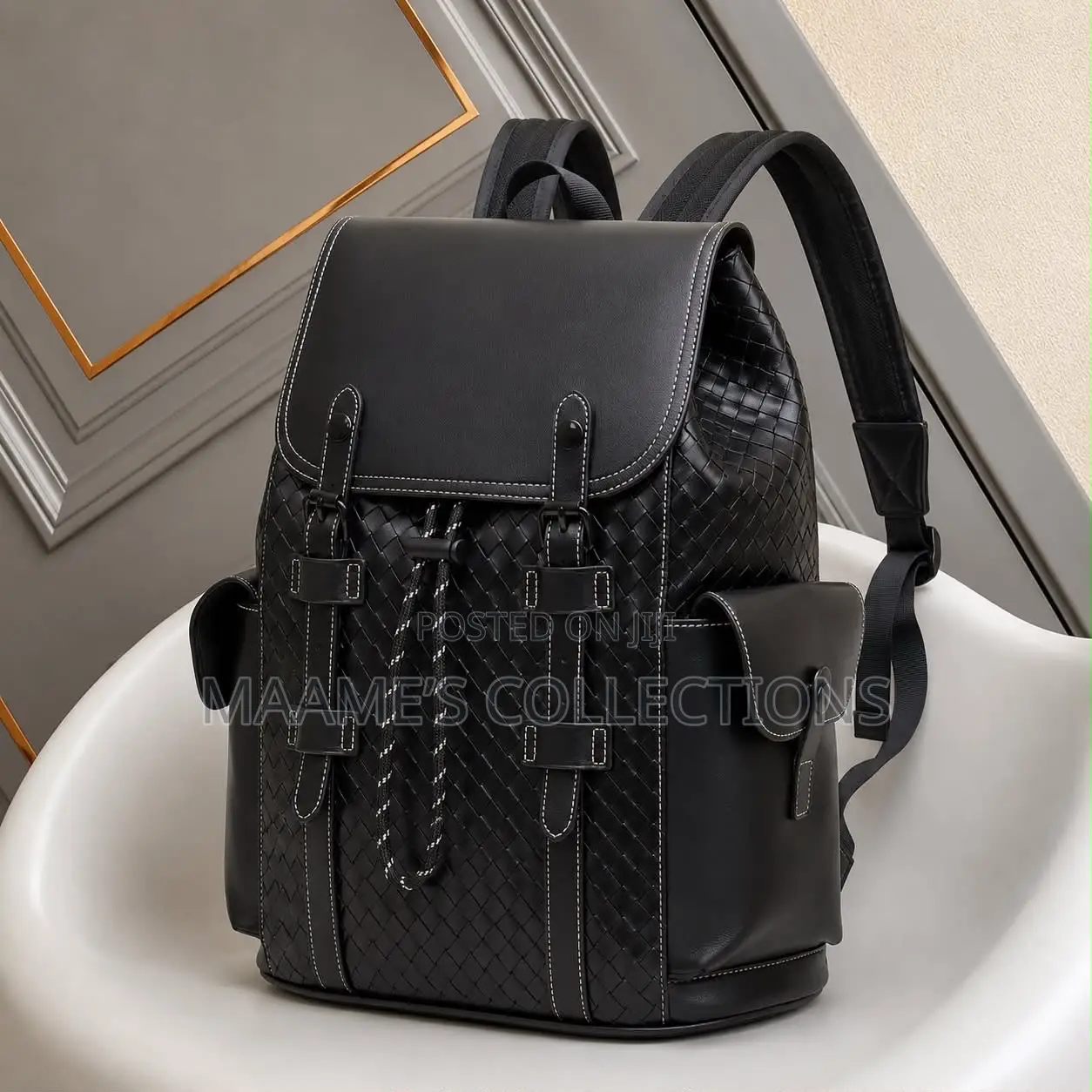 Solid Leather Backpack