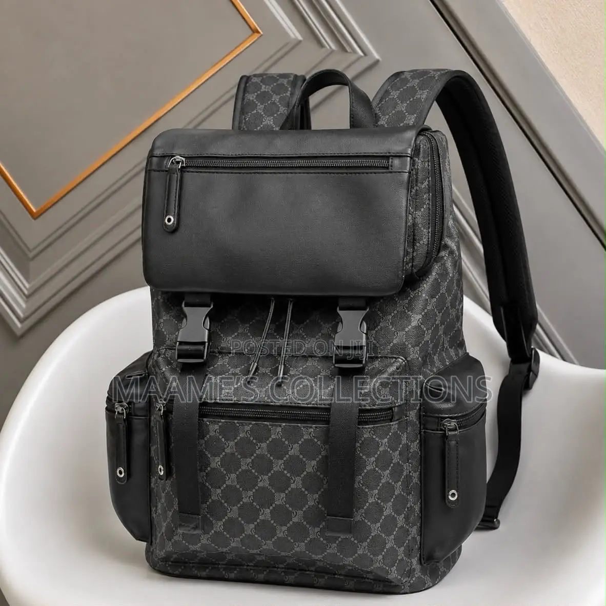 Solid Leather Backpack