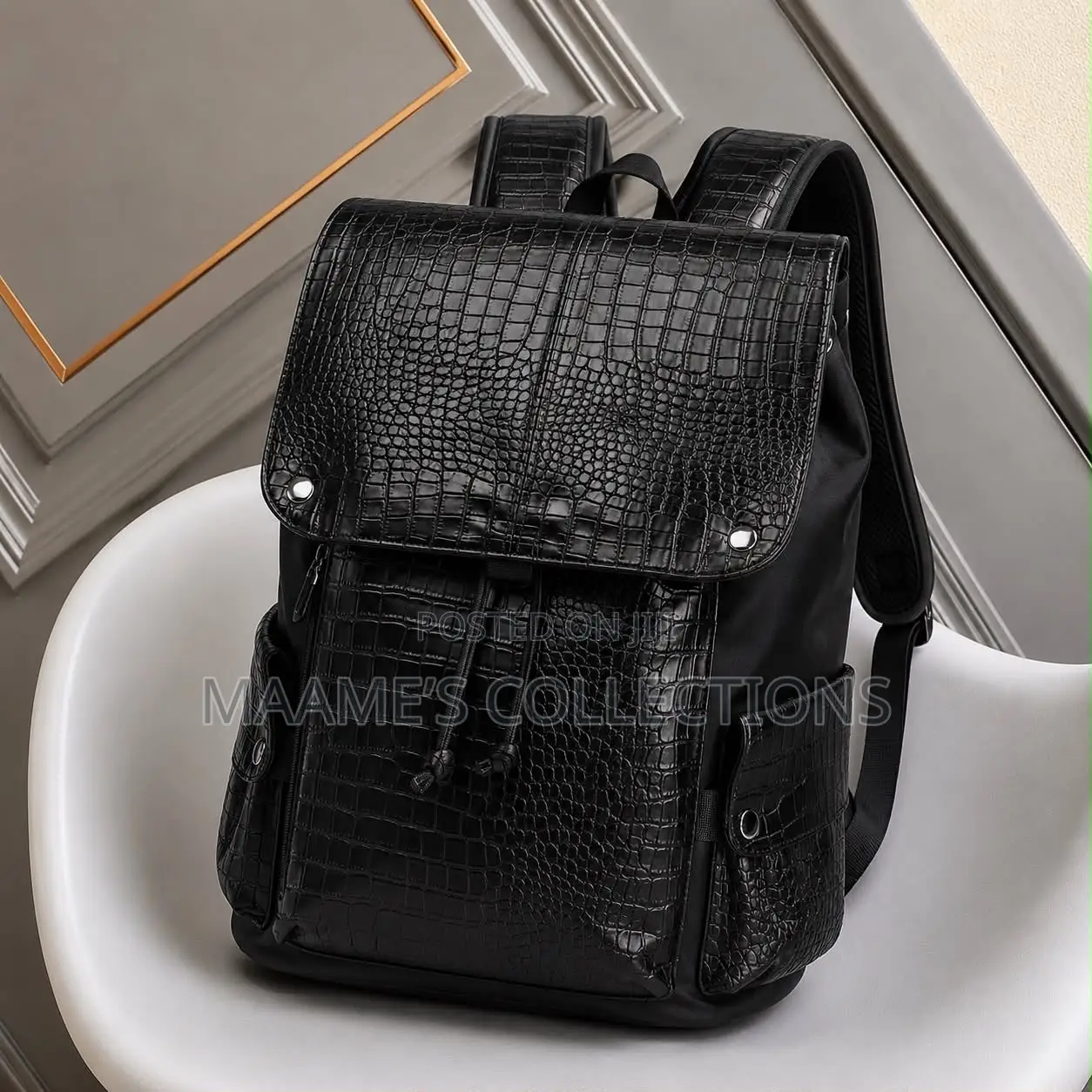 Solid Leather Backpack