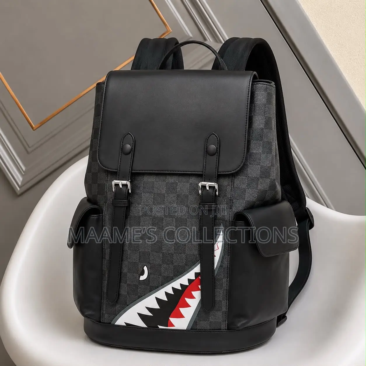 Solid Leather Backpack