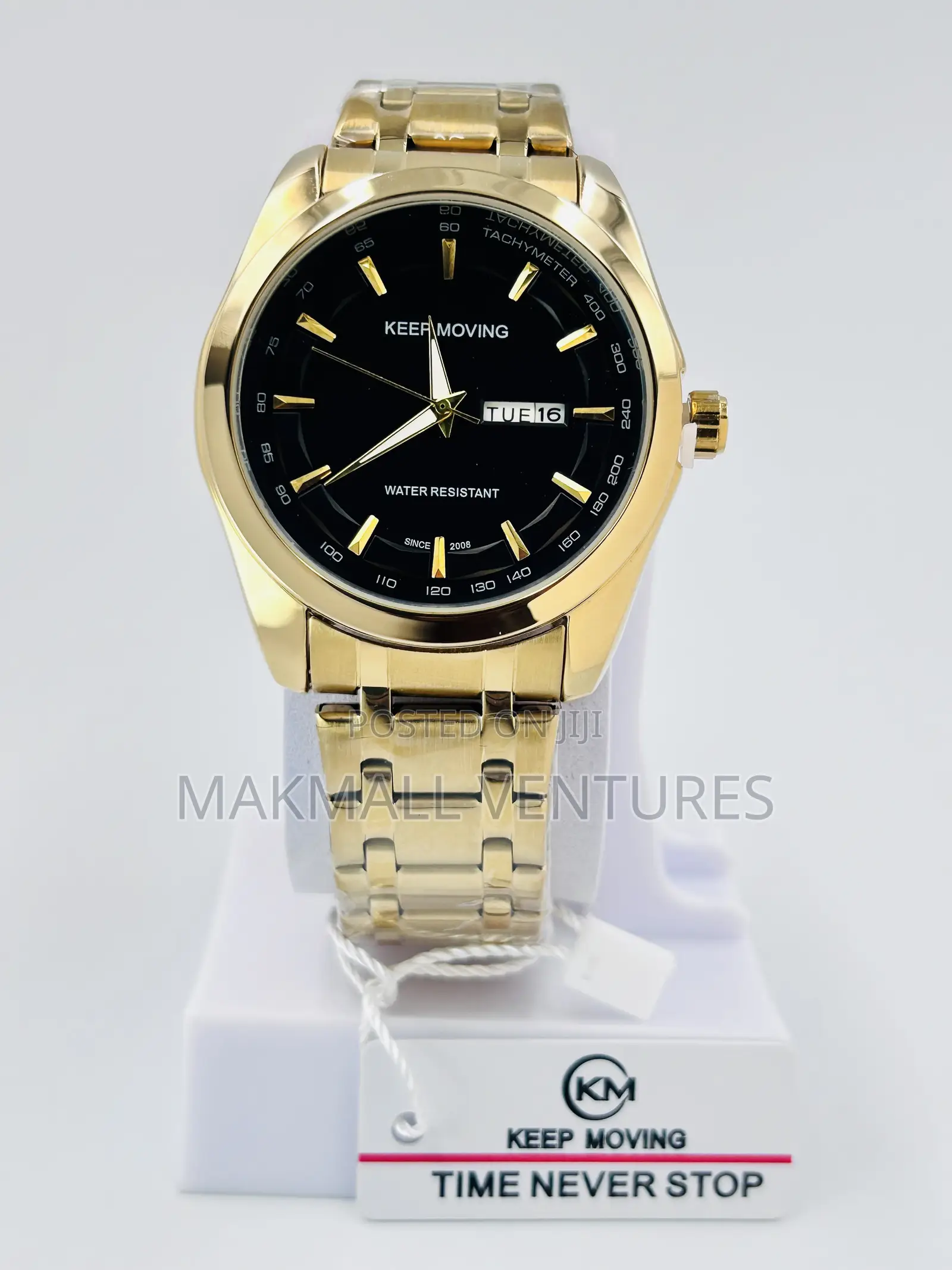 Keep Moving Stainless Steel Chain Watches