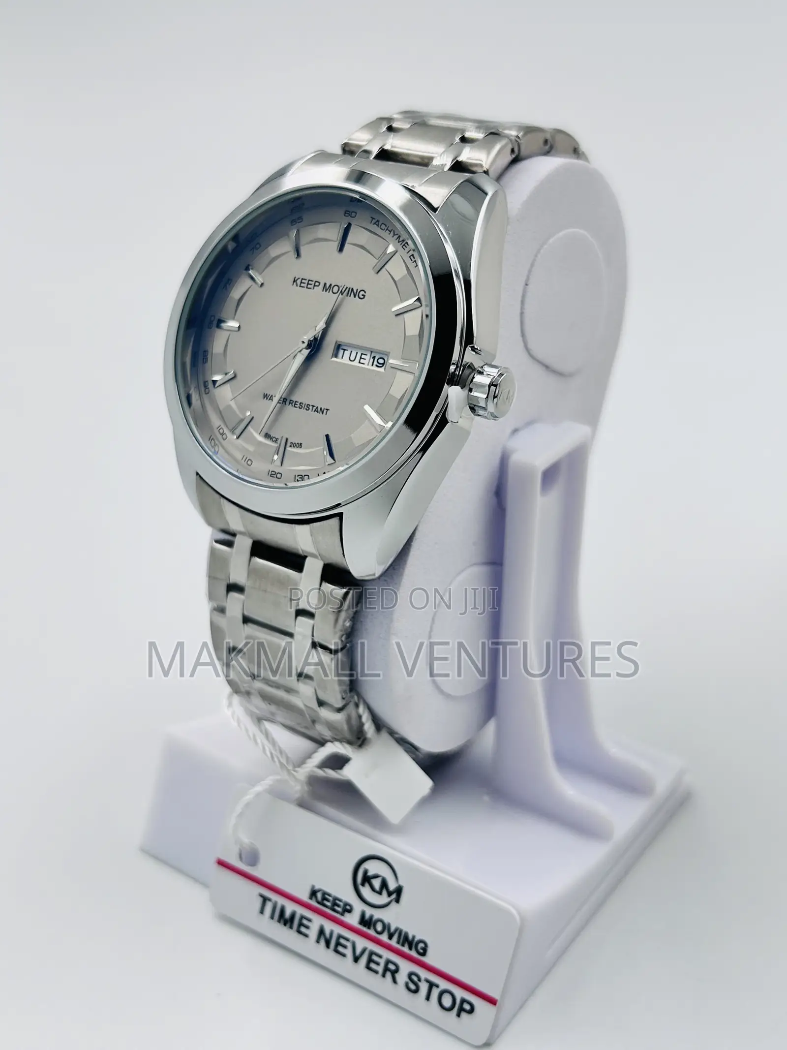 Keep Moving Stainless Steel Chain Watches
