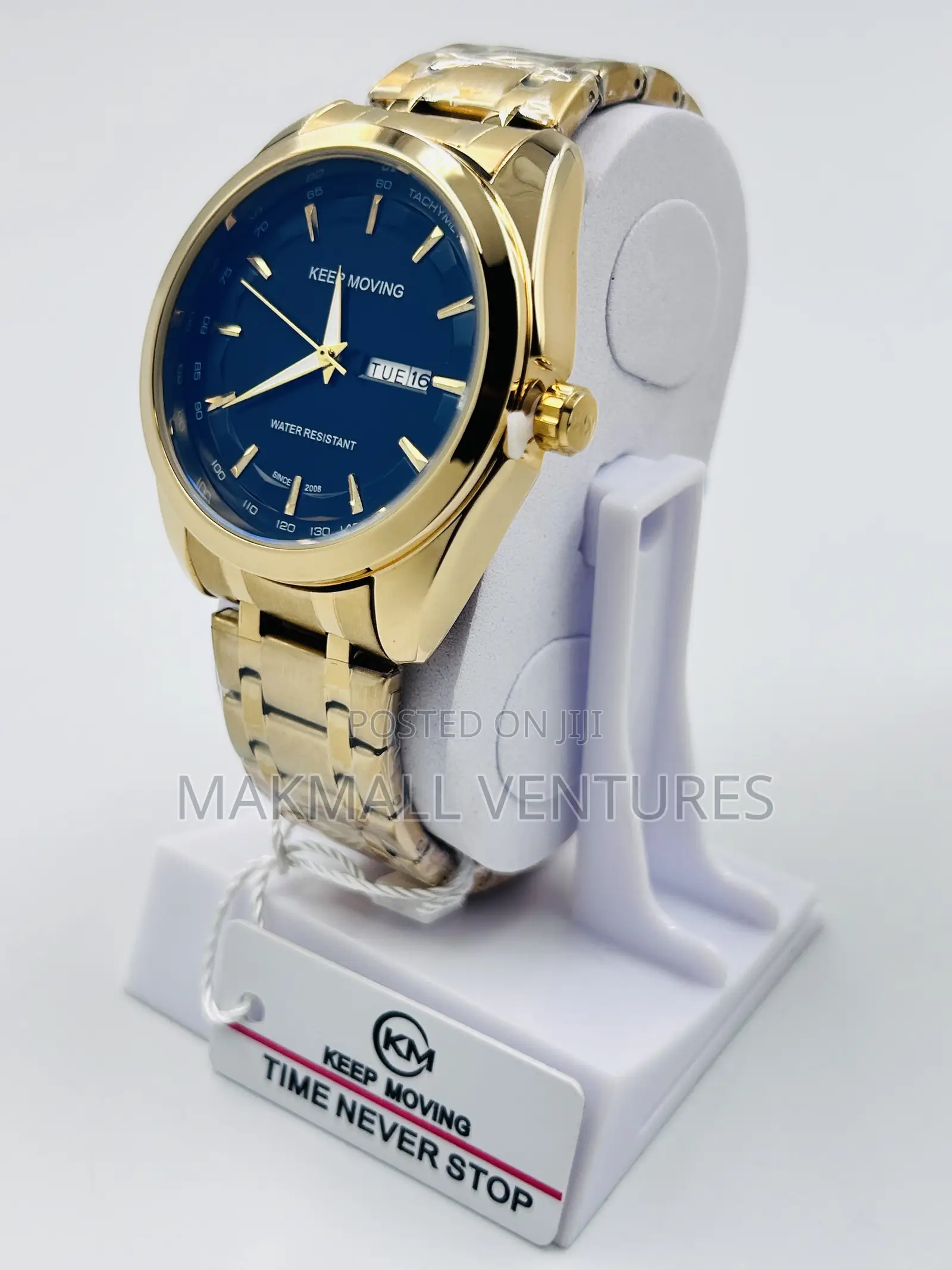 Keep Moving Stainless Steel Chain Watches