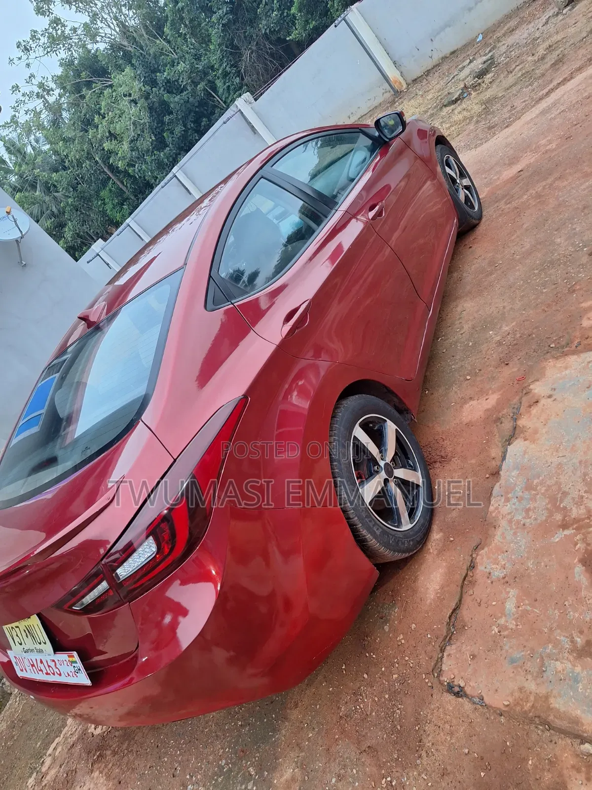 Hyundai Elantra Limited Sedan FWD (1.8L 4cyl 6A) 2013 Red