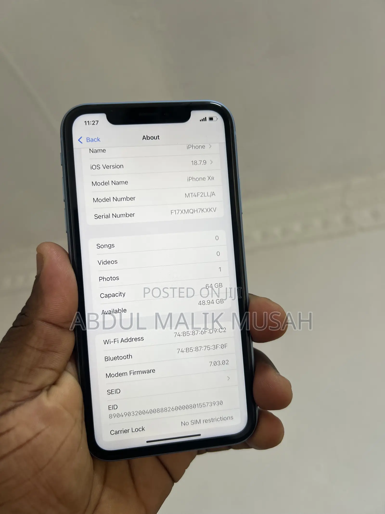 Apple iPhone XR 64 GB Blue