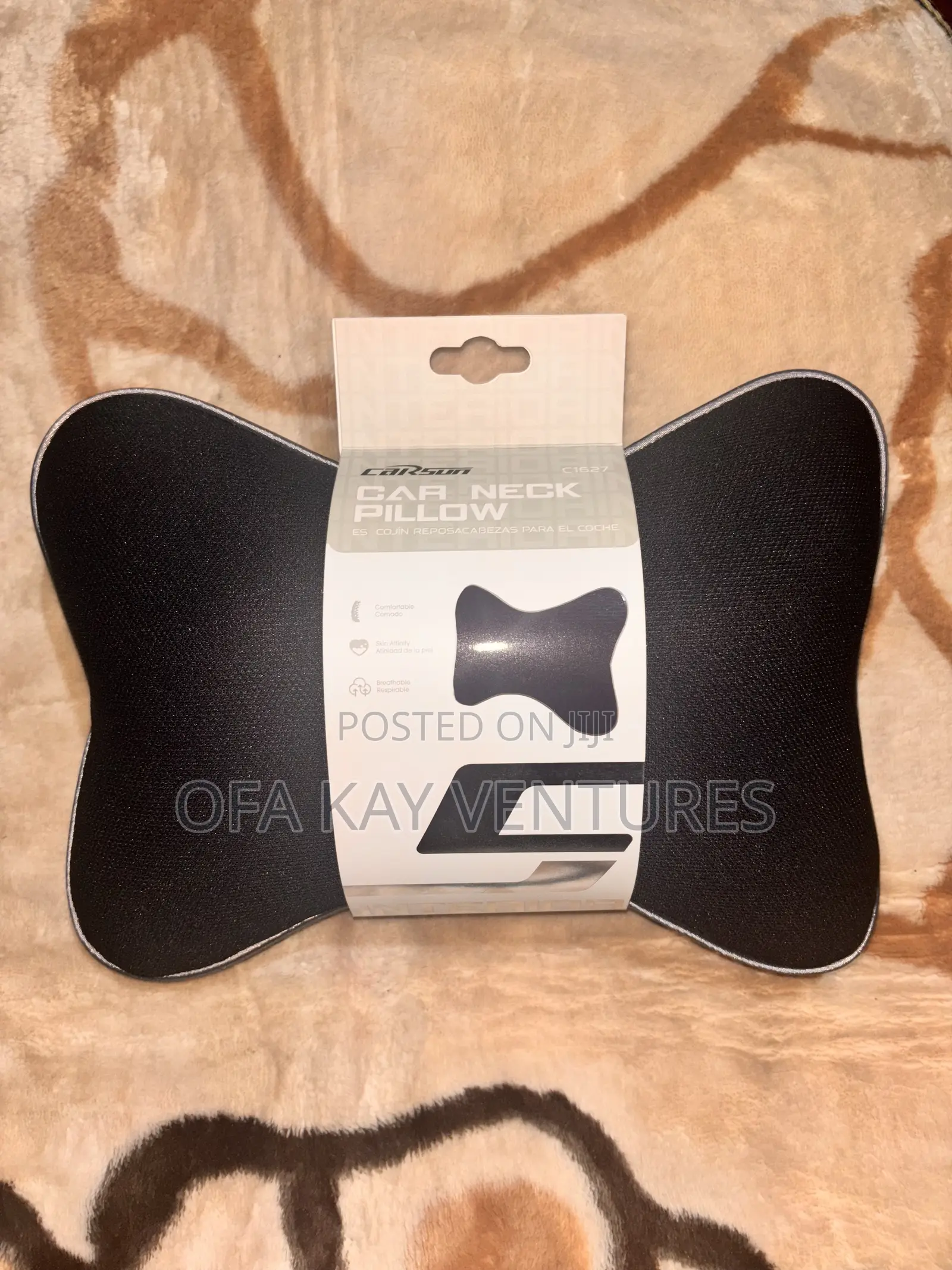 Cute Car Neck Pillow Black