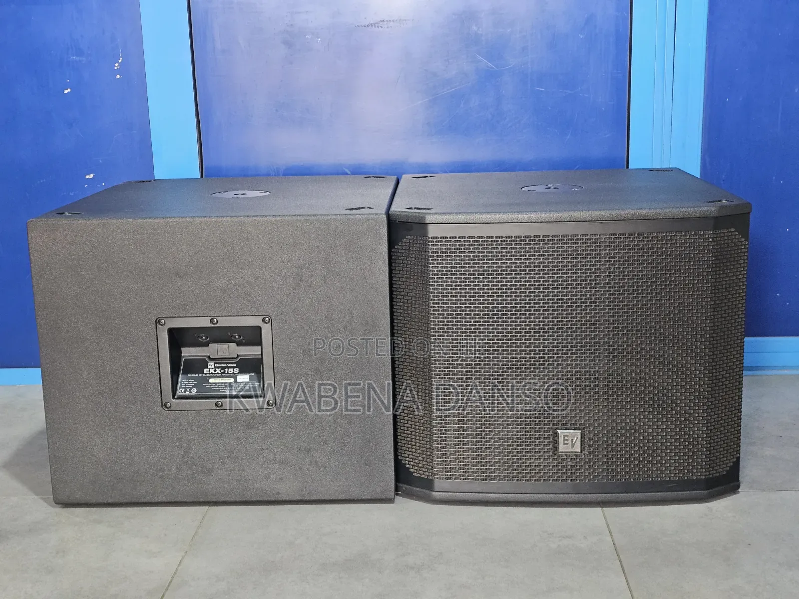 Ev Ekx-15s Single 15" Subwoofer Passive Loudspeaker