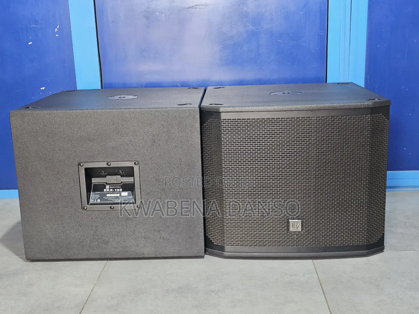 Ev Ekx-15s Single 15" Subwoofer Passive Loudspeaker
