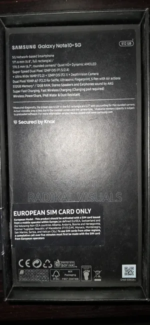 New Samsung Galaxy Note10+ 512 GB Black