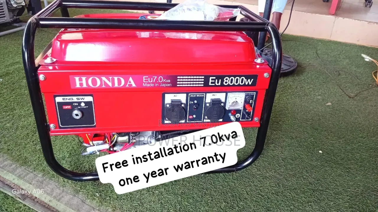 Honda 7.0kva Petrol Generator – Reliable Power for Homes 7.0kva