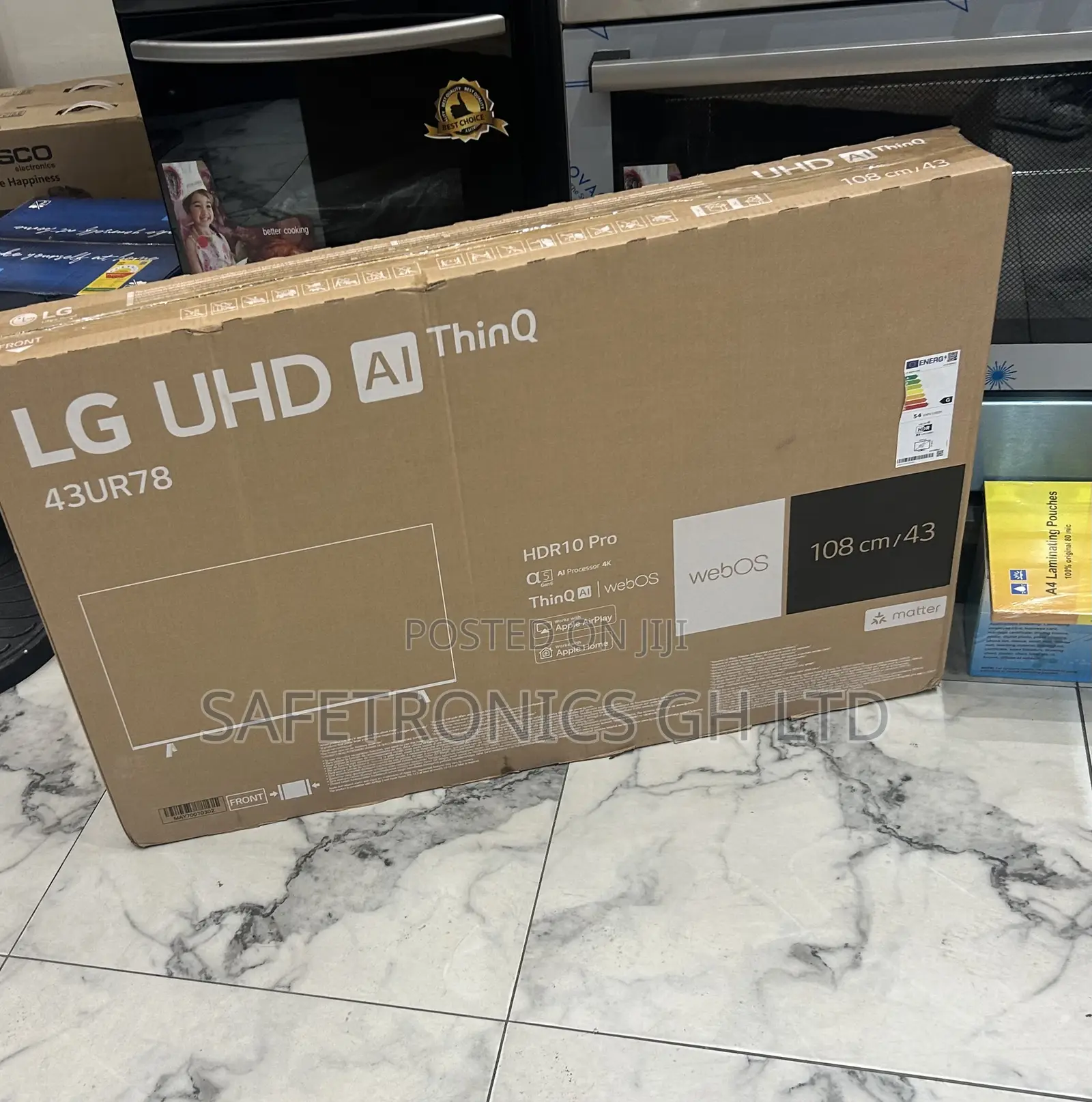 Authentic Lg 43 Inch Smart Ultra Hd HDR Led Tv 43ur7800