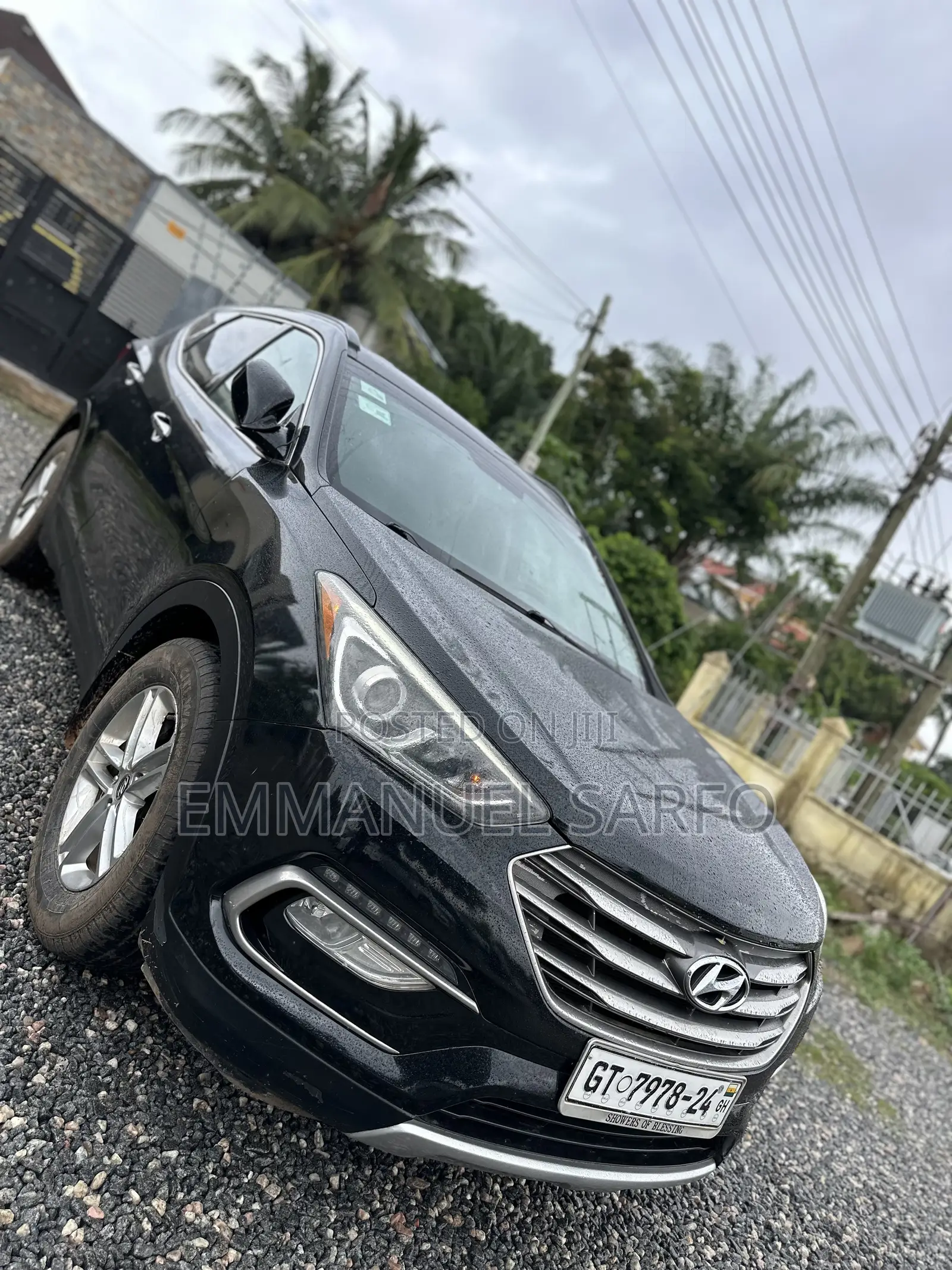 Hyundai Santa Fe SE AWD 2016 Black