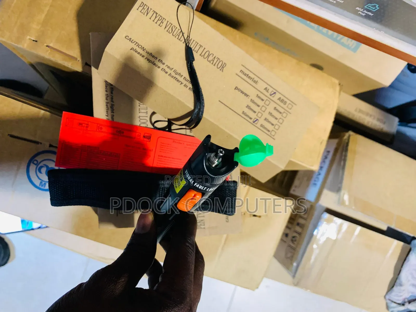 50km Fiber Optic Visual Fault Locator 50mw Optic Cable Tester Meter