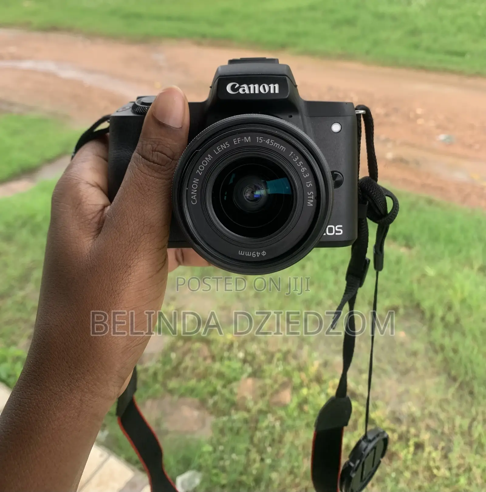 . Canon Eos M50 Camera With 15-45mm Lens, Box Accessories