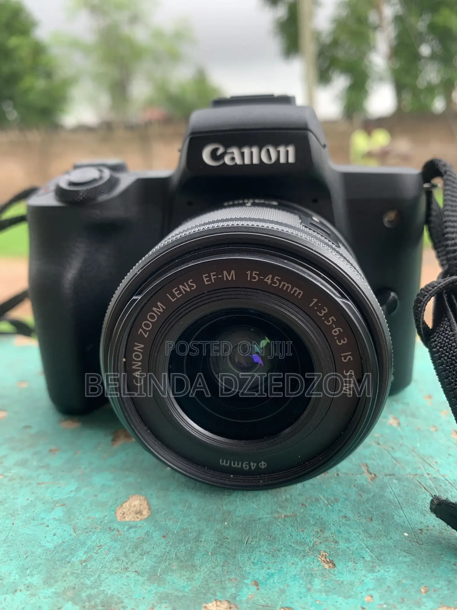 . Canon Eos M50 Camera With 15-45mm Lens, Box Accessories