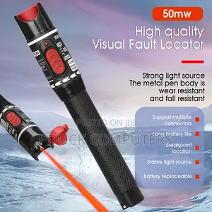 50km Fiber Optic Visual Fault Locator 50mw Optic Cable Tester Meter