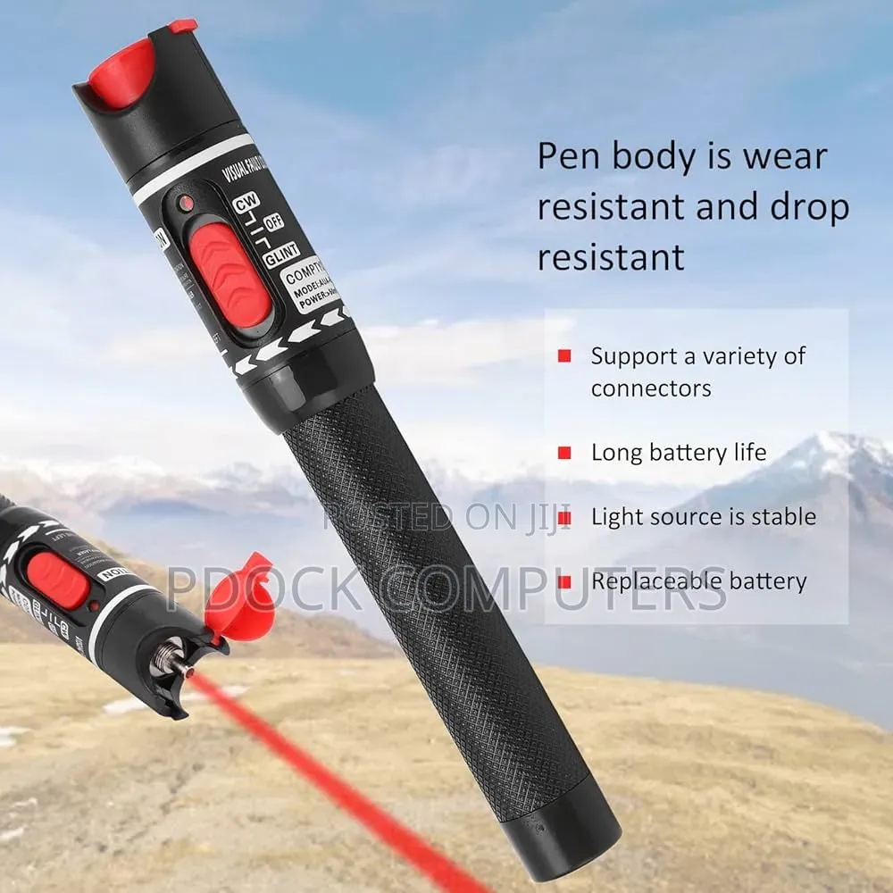 50km Fiber Optic Visual Fault Locator 50mw Optic Cable Tester Meter