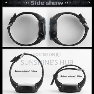 Unisex Black Plastic Digital Sports Watch