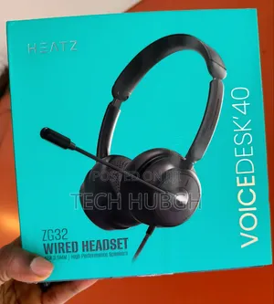 Heatz Voicedesk' 40 Wired Pine Headset