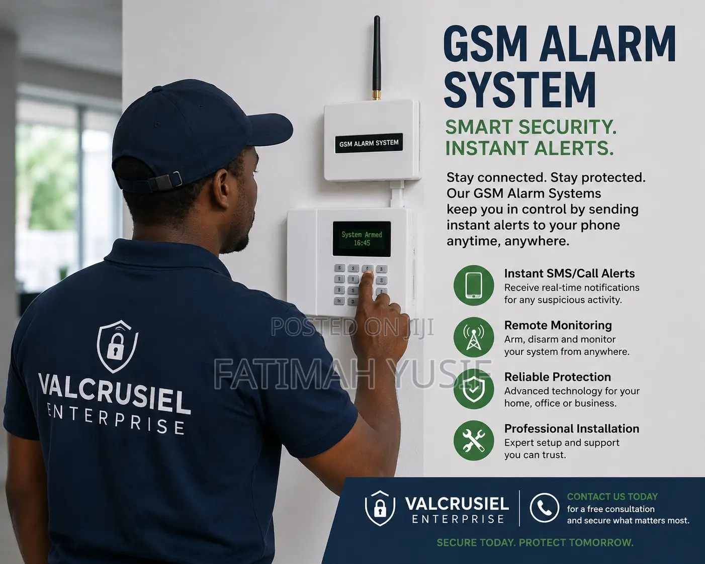 Installation Of Gsm Alarm System