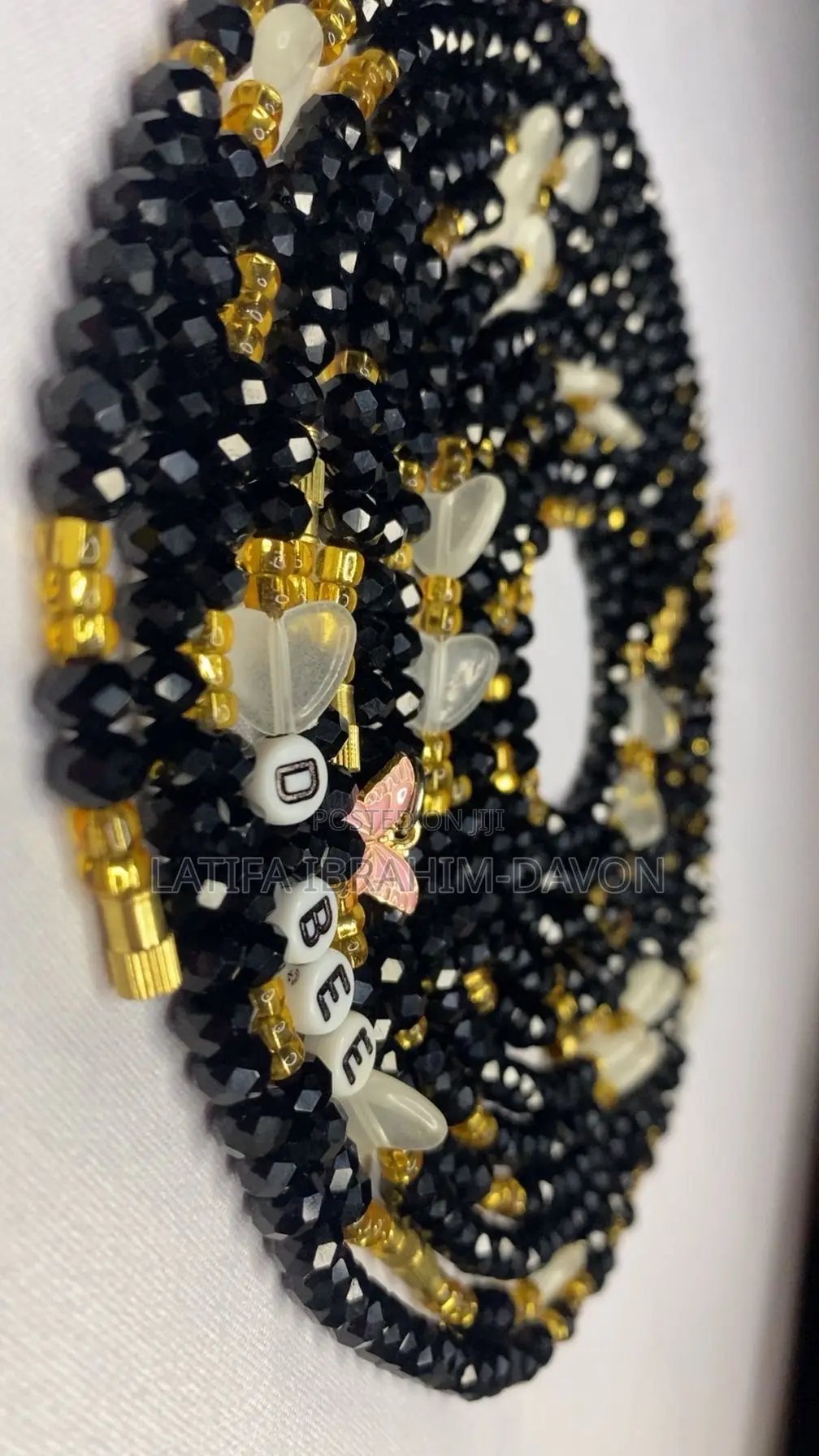 Black/ Gold- Lovely Crystal Waist Set