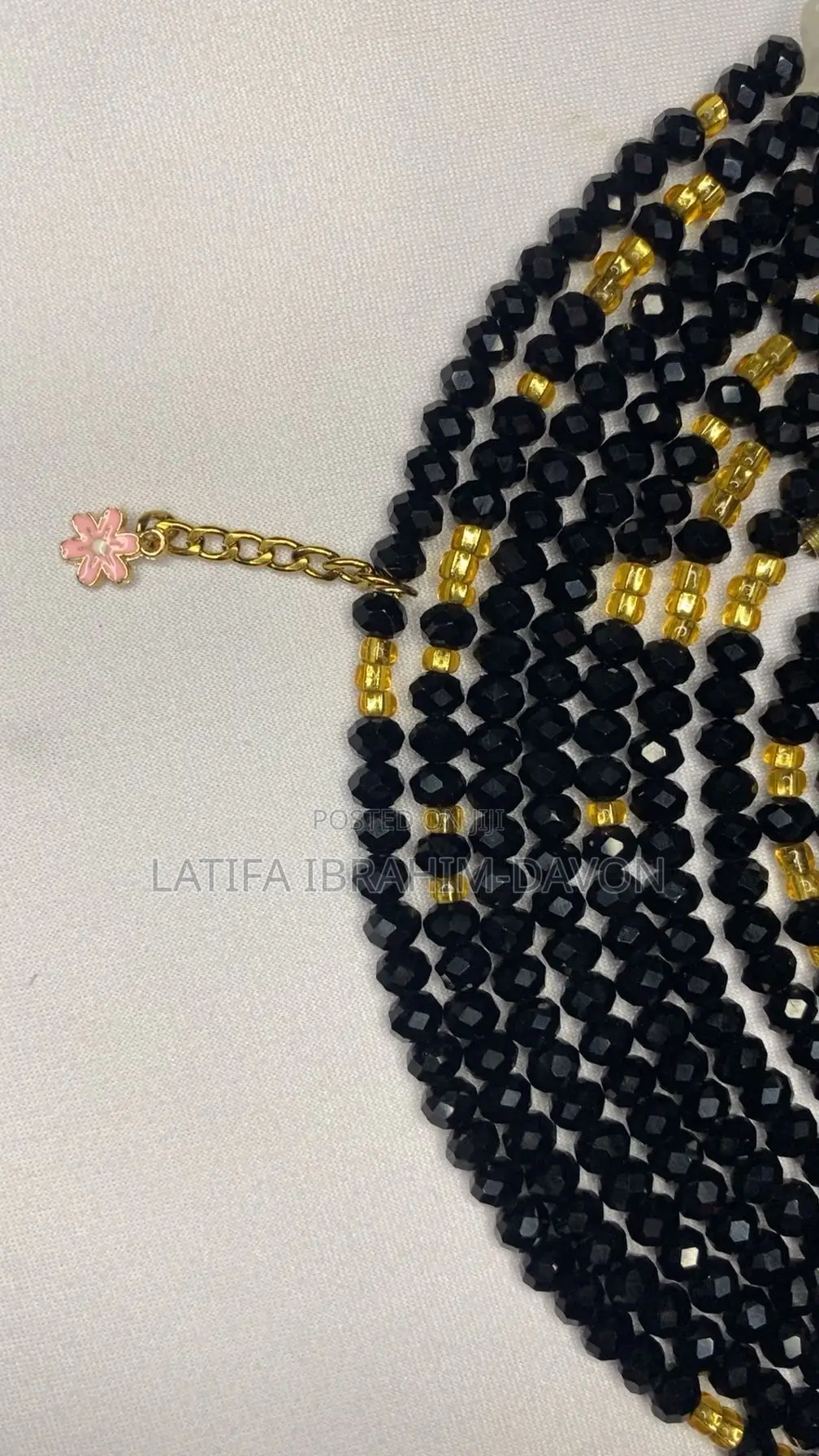 Black/ Gold- Lovely Crystal Waist Set
