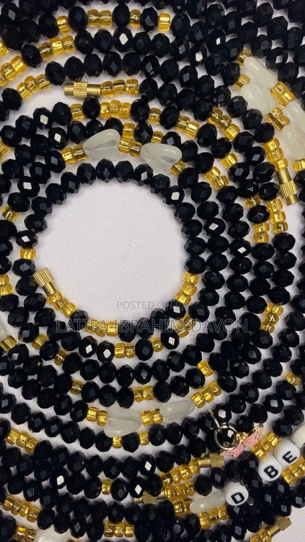 Black/ Gold- Lovely Crystal Waist Set